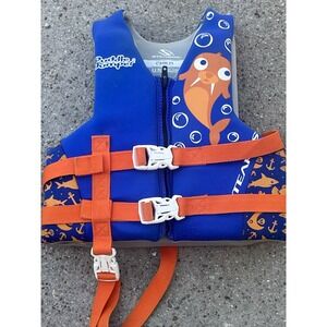 Stearns Puddle‎ Jumper Child Ski Life Vest Jacket Blue/Orange User wt.30-50 lbs